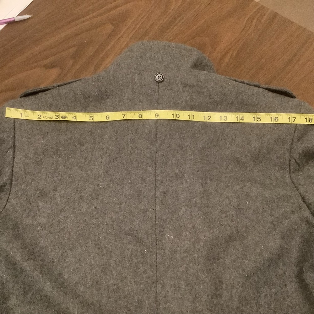 ⭐ Wool Military Jacket – Gray – Structured Epaule… - image 9